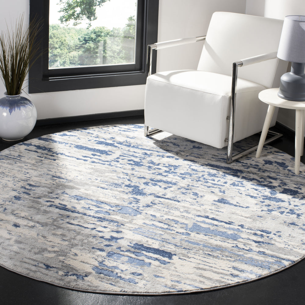 SAFAVIEH Jasper Collection JSP107B Ivory / Blue Rug Image 2