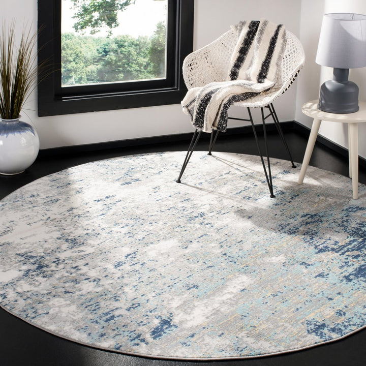 SAFAVIEH Jasper Collection JSP107G Grey / Blue Rug Image 11