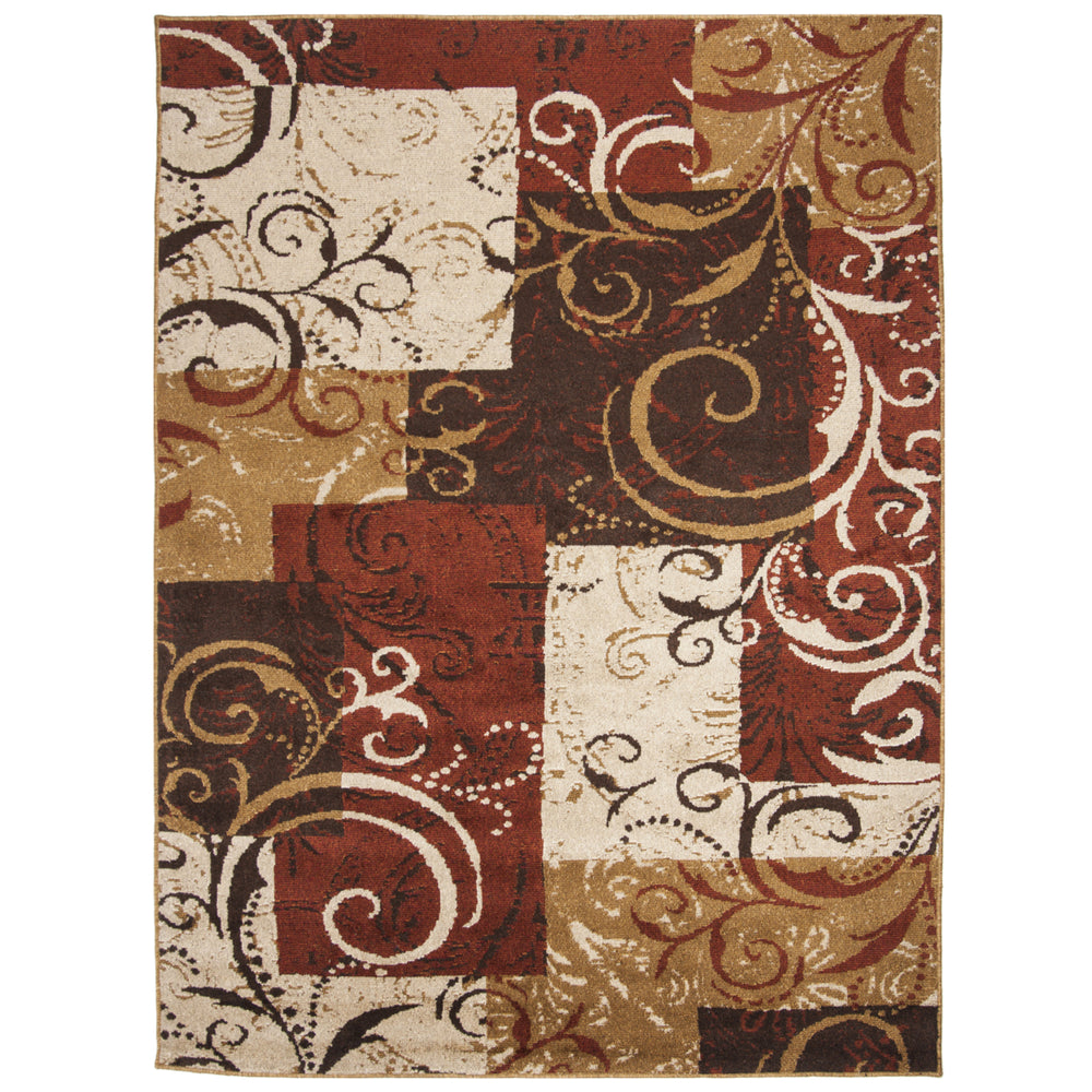 SAFAVIEH Kashmir Collection KAS113A Camel / Multi Rug Image 2