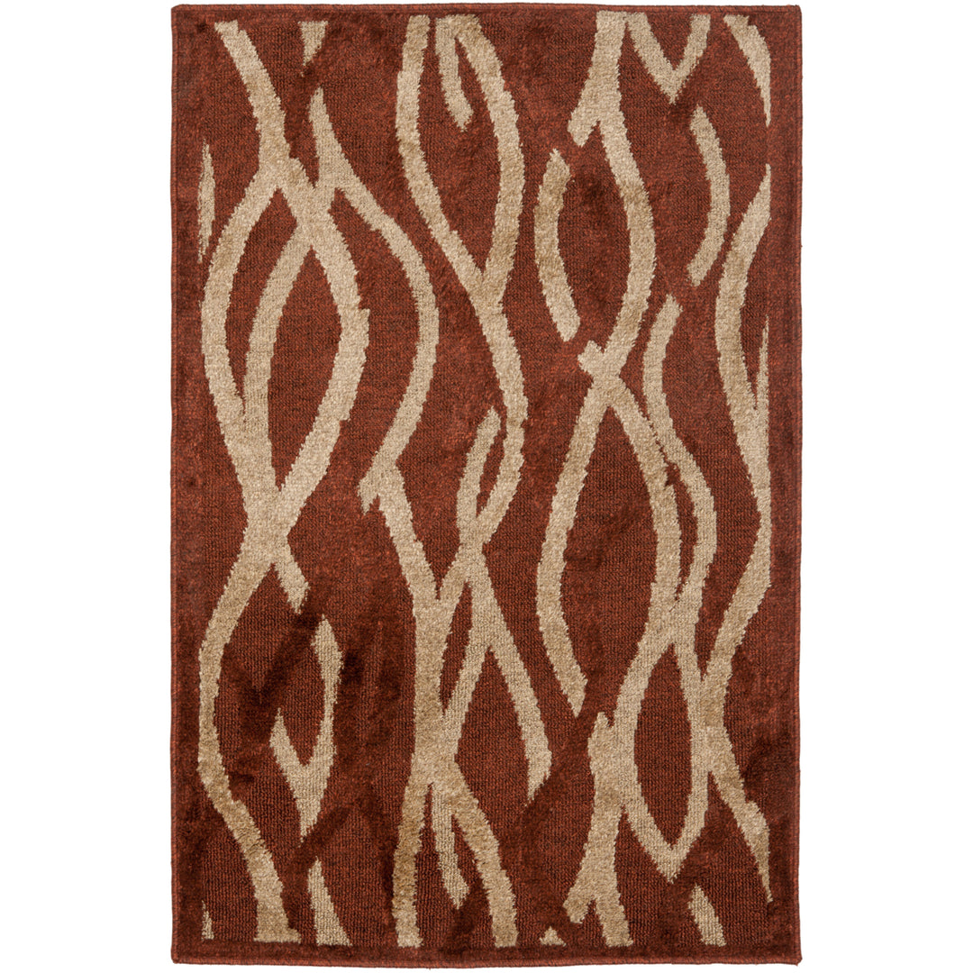 SAFAVIEH Kashmir Collection KAS117B Rust / Ivory Rug Image 1