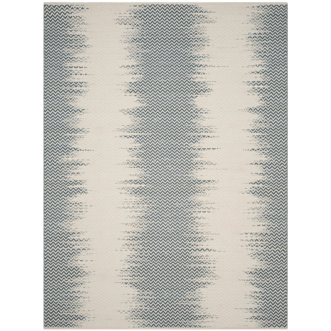 SAFAVIEH Cotton Kilim KLC121A Handwoven Blue / Ivory Rug Image 5