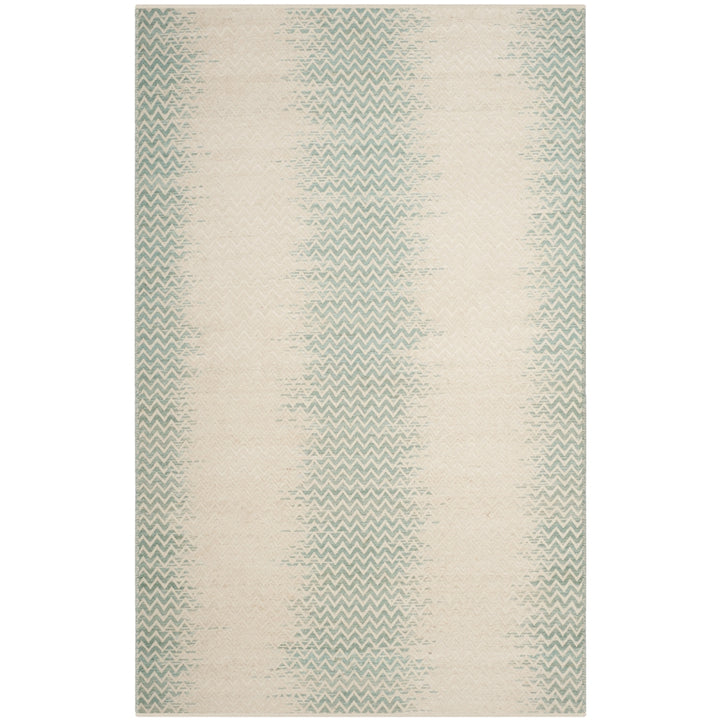 SAFAVIEH Cotton Kilim KLC121D Light Green / Ivory Rug Image 2