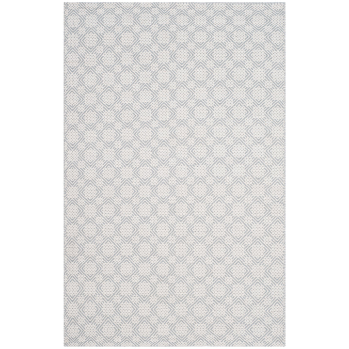 SAFAVIEH Cotton Kilim KLC222B Handwoven Grey / Ivory Rug Image 2