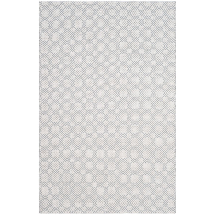 SAFAVIEH Cotton Kilim KLC222B Handwoven Grey / Ivory Rug Image 1