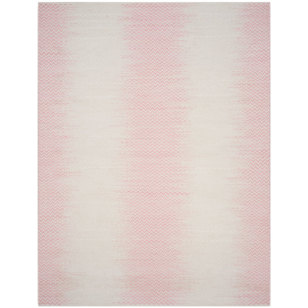 SAFAVIEH Cotton Kilim KLC121E Light Pink / Ivory Rug Image 5