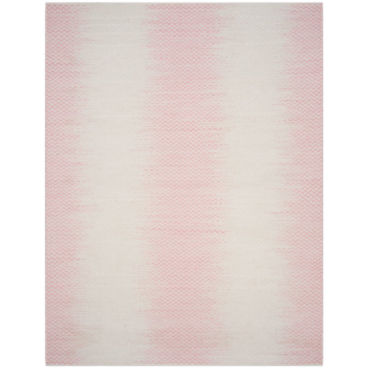 SAFAVIEH Cotton Kilim KLC121E Light Pink / Ivory Rug Image 5