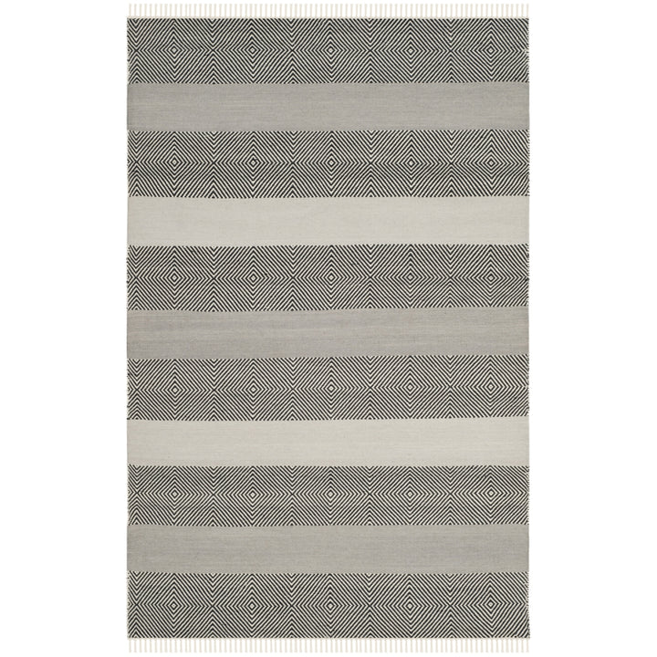 SAFAVIEH Kilim KLM103A Handwoven Grey / Black Rug Image 2