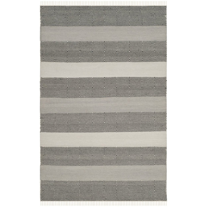 SAFAVIEH Kilim KLM103A Handwoven Grey / Black Rug Image 1