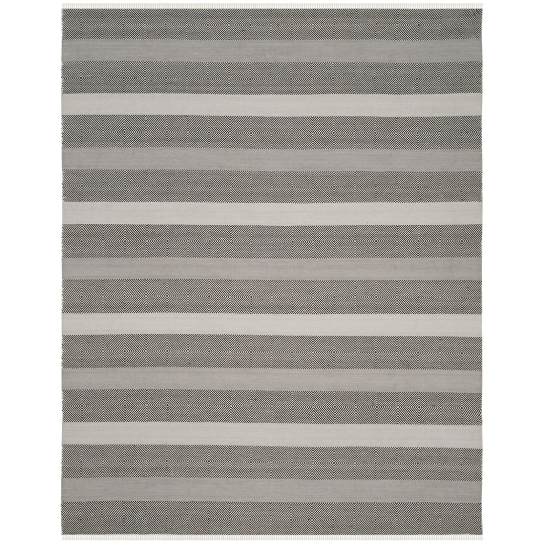 SAFAVIEH Kilim KLM103A Handwoven Grey / Black Rug Image 5