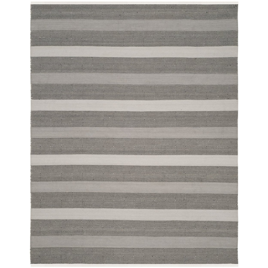 SAFAVIEH Kilim KLM103A Handwoven Grey / Black Rug Image 1