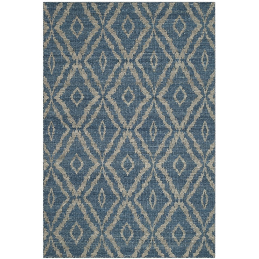 SAFAVIEH Kilim KLM215A Handwoven Blue / Grey Rug Image 2