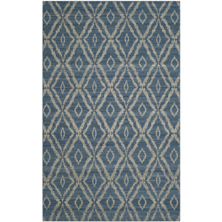 SAFAVIEH Kilim KLM215A Handwoven Blue / Grey Rug Image 4