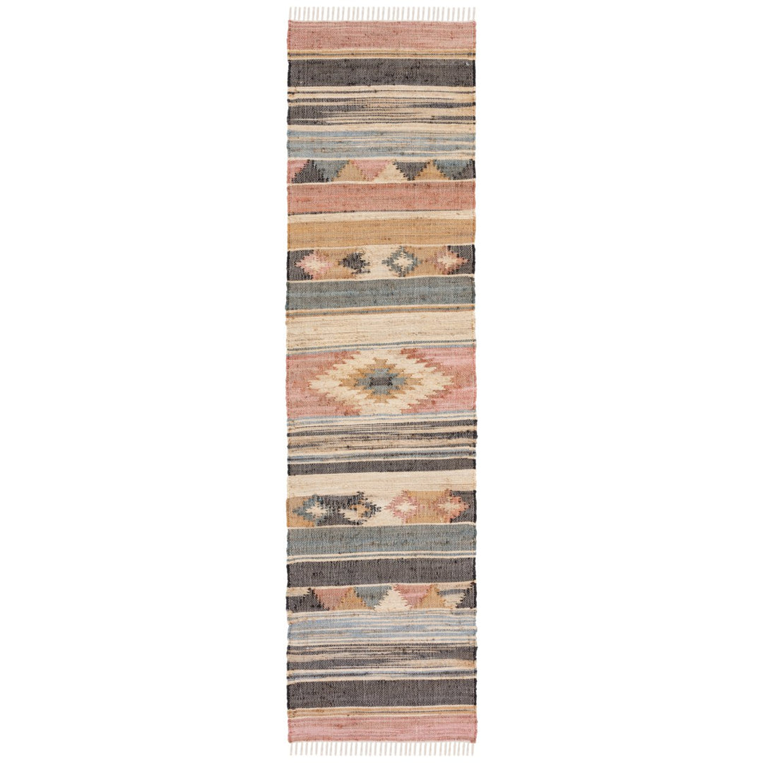 SAFAVIEH Kilim KLM177M Handwoven Blue / Rust Rug Image 1