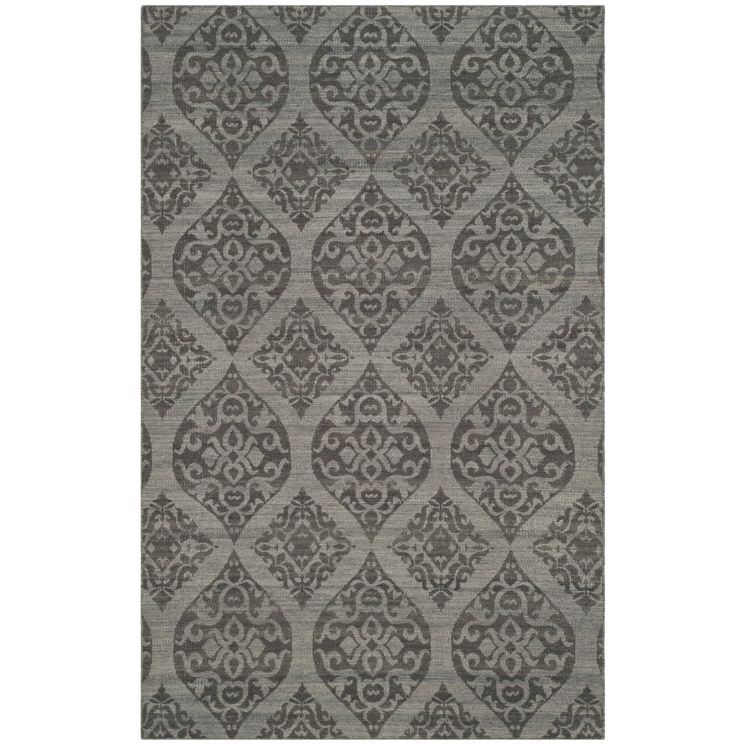 SAFAVIEH Kilim KLM224A Handwoven Grey / Dark Grey Rug Image 4