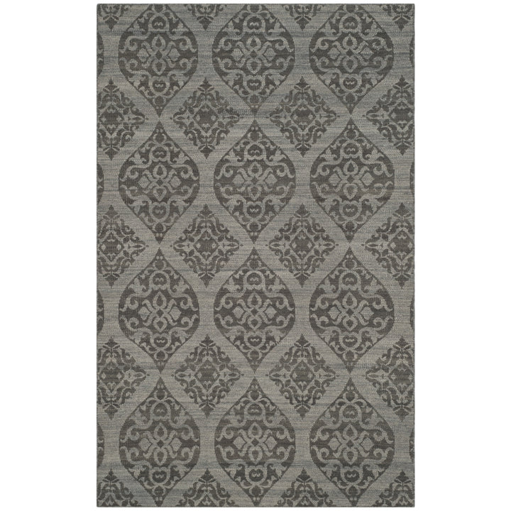 SAFAVIEH Kilim KLM224A Handwoven Grey / Dark Grey Rug Image 4