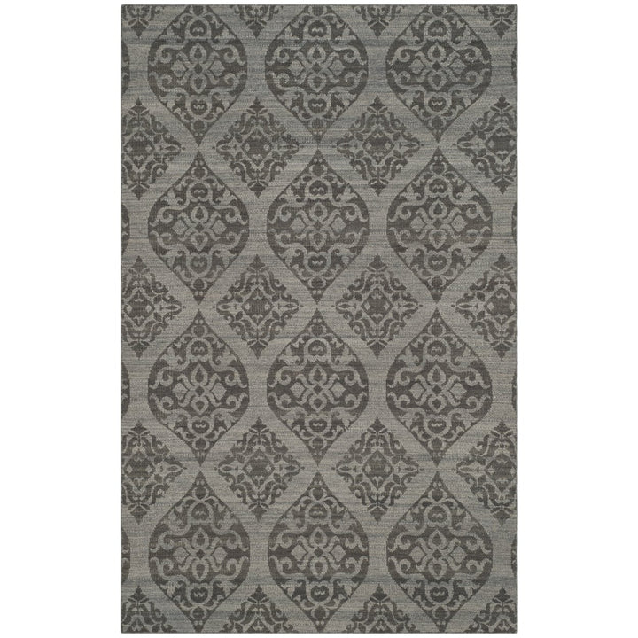 SAFAVIEH Kilim KLM224A Handwoven Grey / Dark Grey Rug Image 1