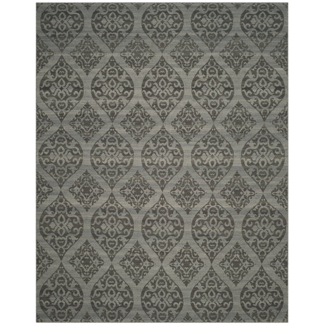 SAFAVIEH Kilim KLM224A Handwoven Grey / Dark Grey Rug Image 1