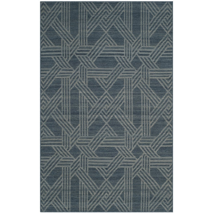 SAFAVIEH Kilim KLM251B Handwoven Blue / Light Blue Rug Image 2