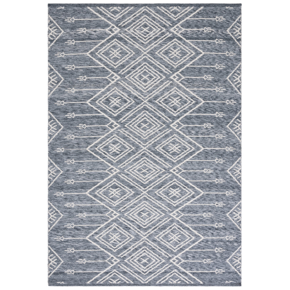 SAFAVIEH Kilim KLM301F Handwoven Grey / Ivory Rug Image 2