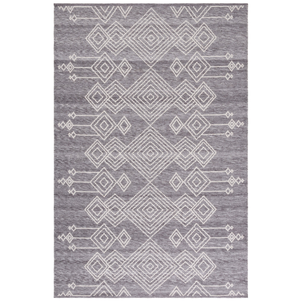 SAFAVIEH Kilim KLM302F Handwoven Grey / Ivory Rug Image 2