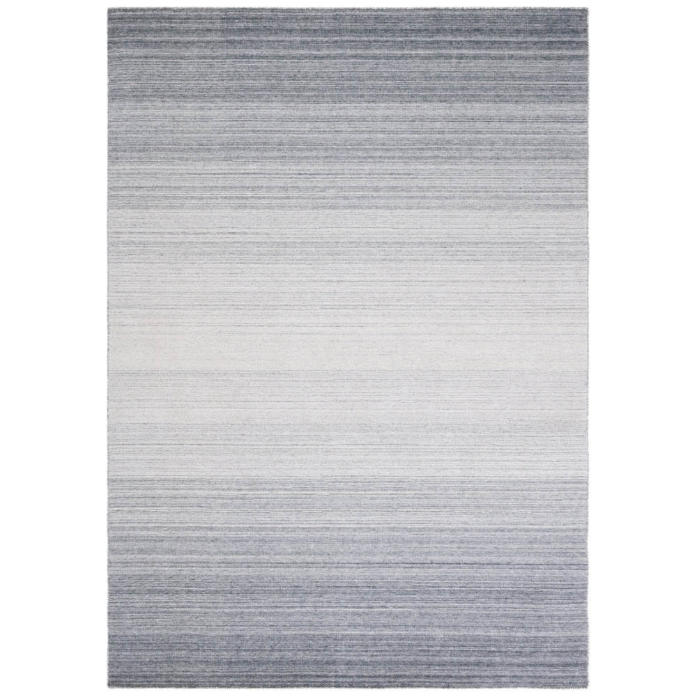 SAFAVIEH Kilim KLM305G Handwoven Dark Grey / Ivory Rug Image 2