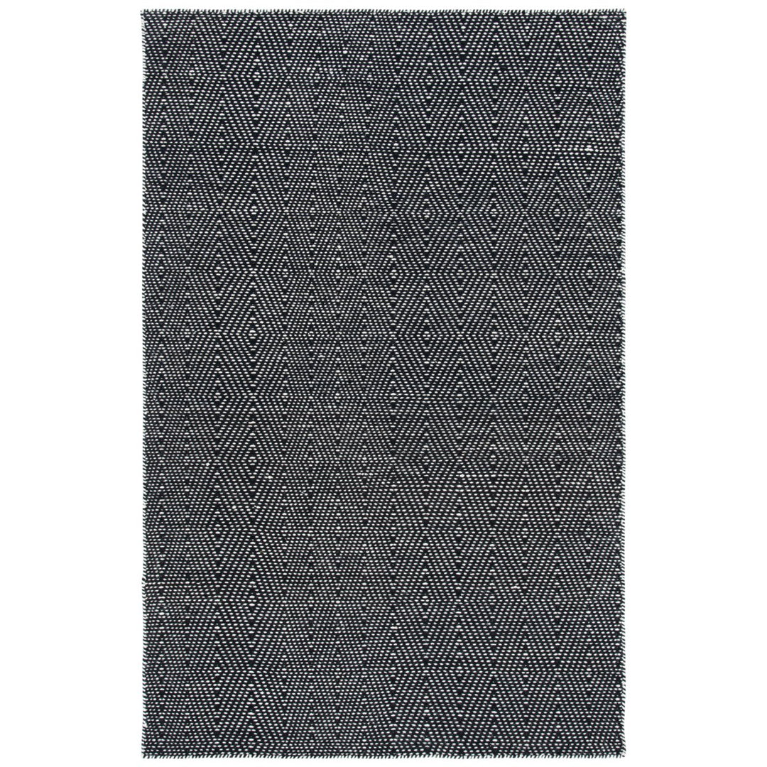 SAFAVIEH Kilim KLM380Z Handwoven Black / Ivory Rug Image 1