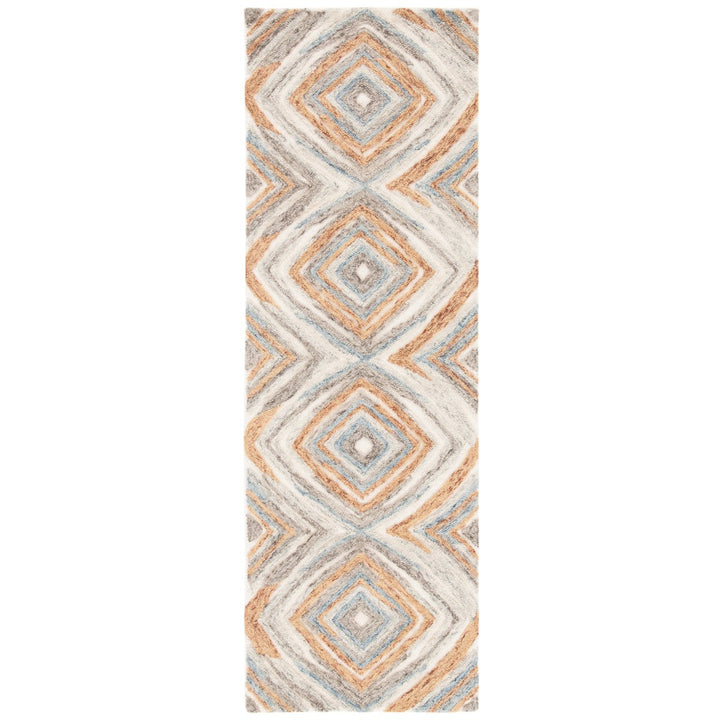 SAFAVIEH Kilim Collection KLM402D Handmade Sage/Gold Rug Image 1