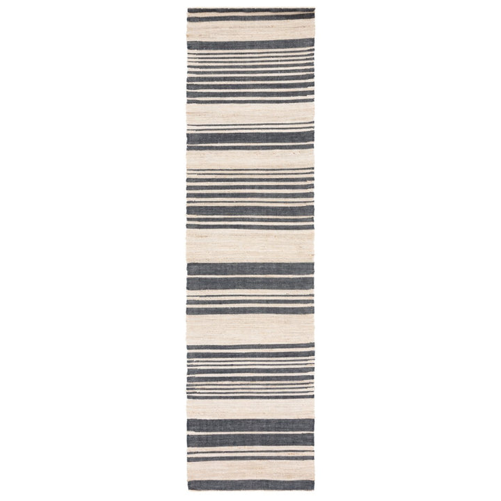 SAFAVIEH Kilim KLM463H Handwoven Ivory / Charcoal Rug Image 1