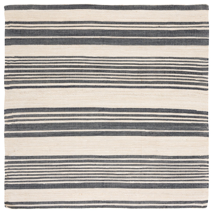 SAFAVIEH Kilim KLM463H Handwoven Ivory / Charcoal Rug Image 4