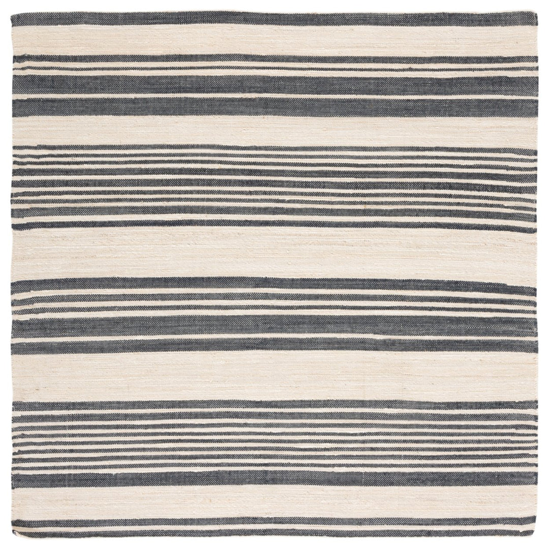 SAFAVIEH Kilim KLM463H Handwoven Ivory / Charcoal Rug Image 1