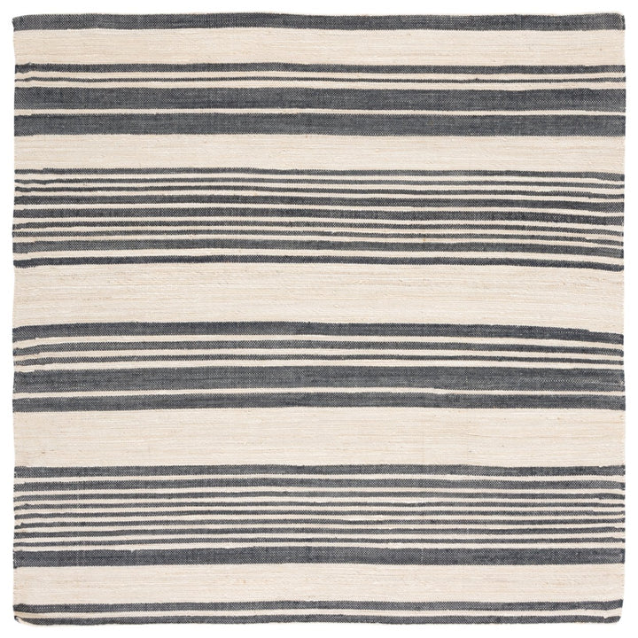 SAFAVIEH Kilim KLM463H Handwoven Ivory / Charcoal Rug Image 1