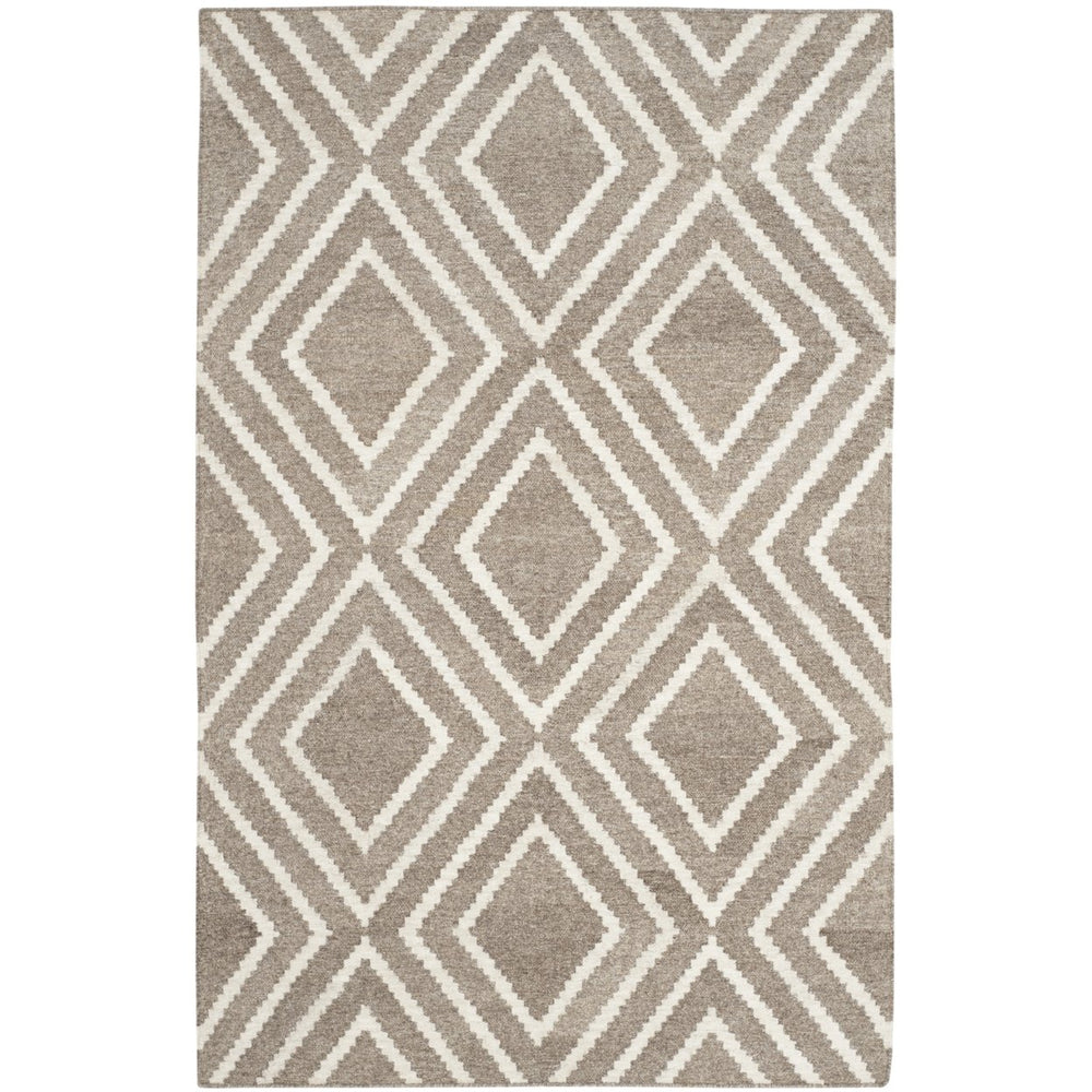 SAFAVIEH Kilim KLM516A Handwoven Taupe / Ivory Rug Image 2