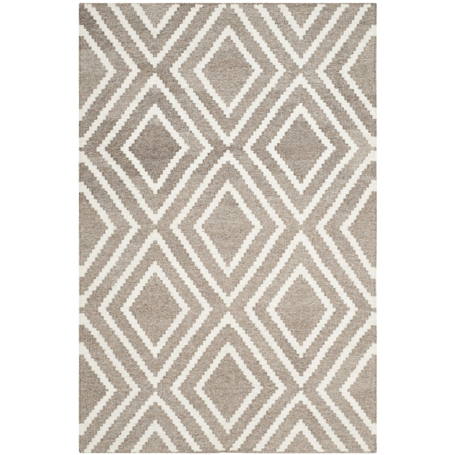 SAFAVIEH Kilim KLM516E Handwoven Grey / Ivory Rug Image 1