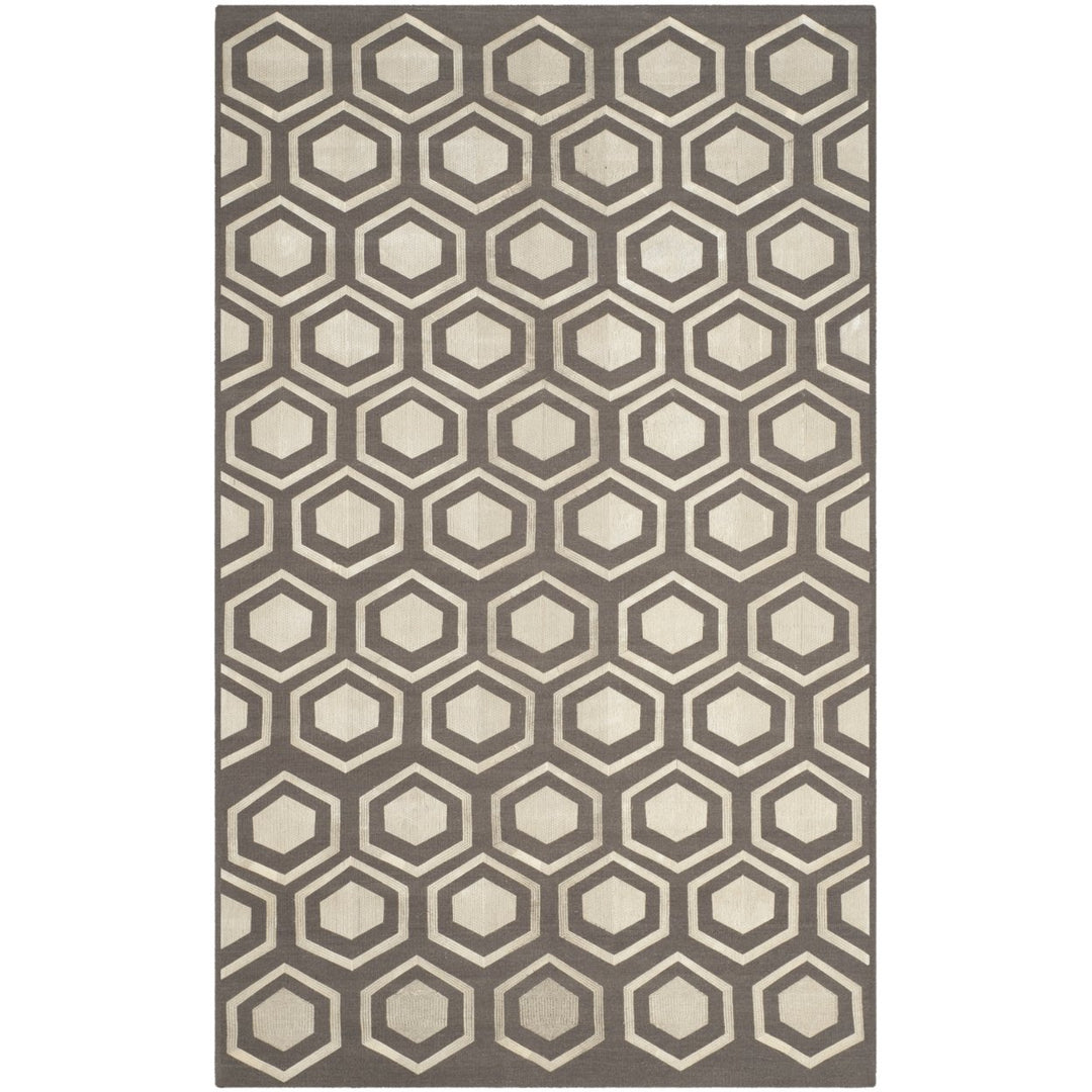 SAFAVIEH Kilim Collection KLM629A Handwoven Grey Rug Image 1