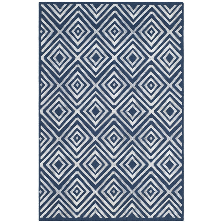 SAFAVIEH Kilim Collection KLM627B Handwoven Navy Rug Image 1