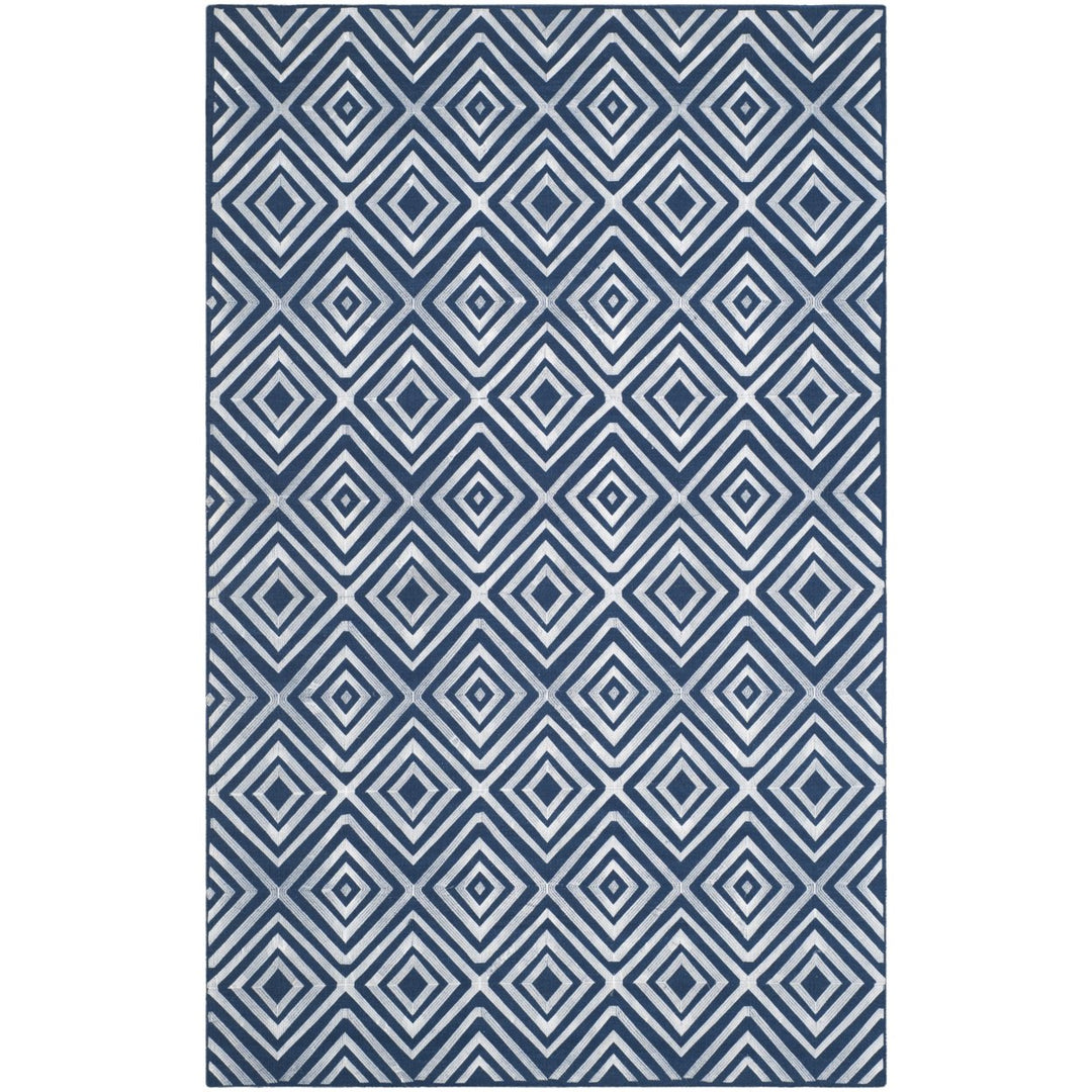 SAFAVIEH Kilim Collection KLM627B Handwoven Navy Rug Image 1