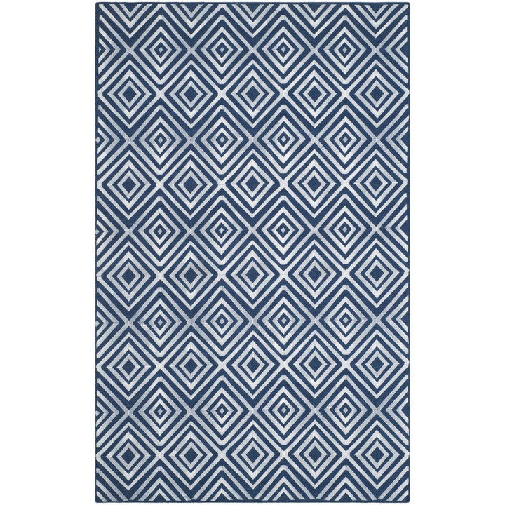 SAFAVIEH Kilim Collection KLM627B Handwoven Navy Rug Image 1