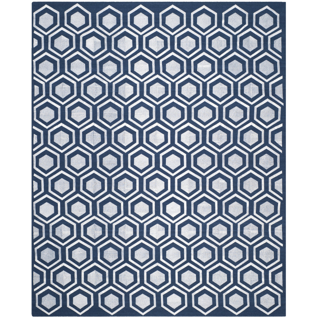 SAFAVIEH Kilim Collection KLM629B Handwoven Navy Rug Image 5