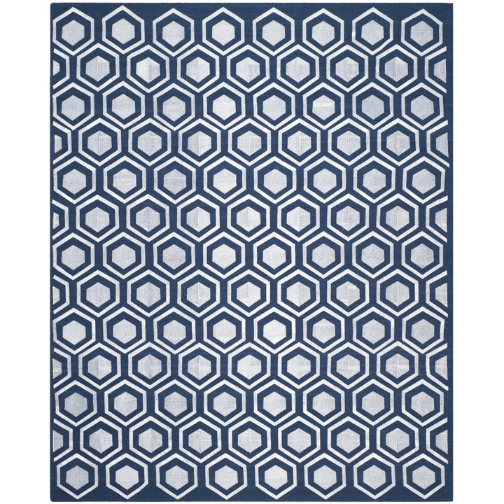 SAFAVIEH Kilim Collection KLM629B Handwoven Navy Rug Image 5