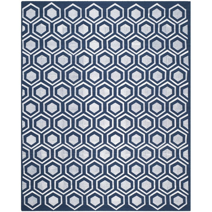 SAFAVIEH Kilim Collection KLM629B Handwoven Navy Rug Image 1