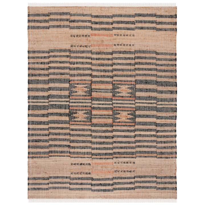 SAFAVIEH Kilim KLM709A Handwoven Natural / Black Rug Image 8