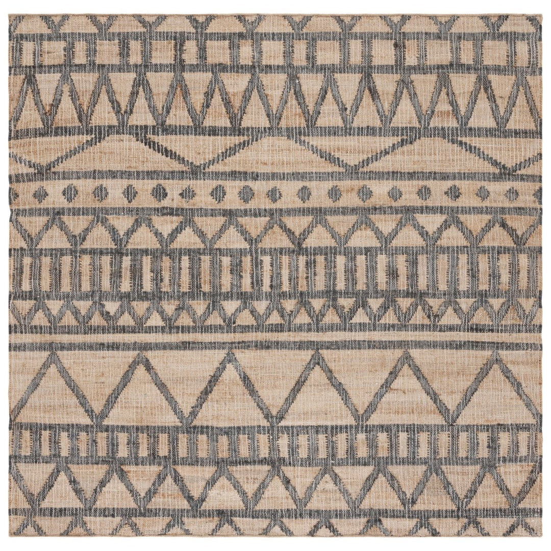 SAFAVIEH Kilim KLM752A Handmade Natural / Charcoal Rug Image 1