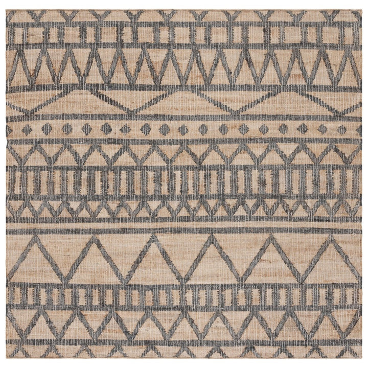 SAFAVIEH Kilim KLM752A Handmade Natural / Charcoal Rug Image 1