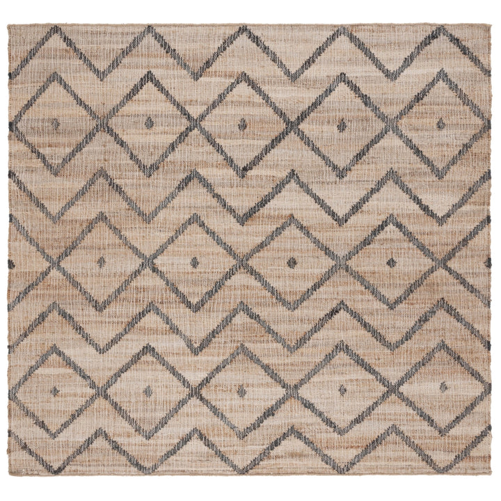 SAFAVIEH Kilim KLM750A Handmade Natural / Charcoal Rug Image 1