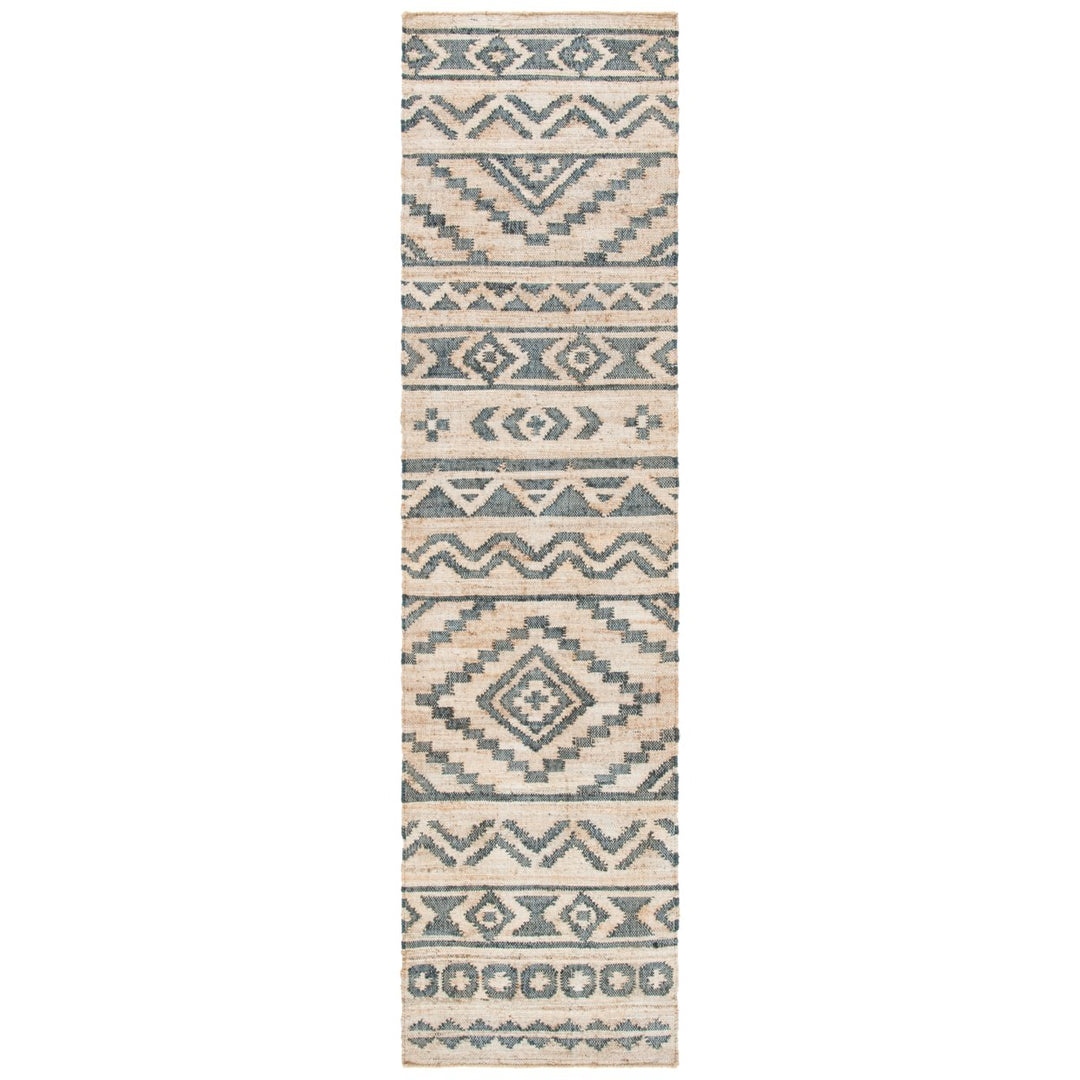 SAFAVIEH Kilim KLM751A Handmade Natural / Charcoal Rug Image 1