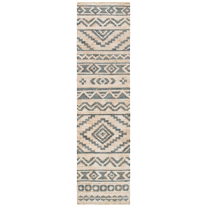 SAFAVIEH Kilim KLM751A Handmade Natural / Charcoal Rug Image 1