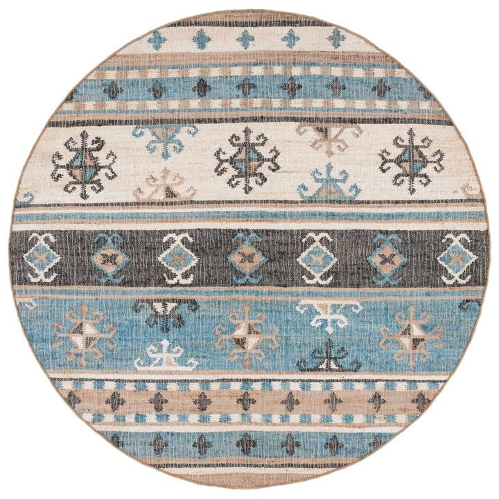 SAFAVIEH Kilim KLM754M Handwoven Blue / Ivory Rug Image 1