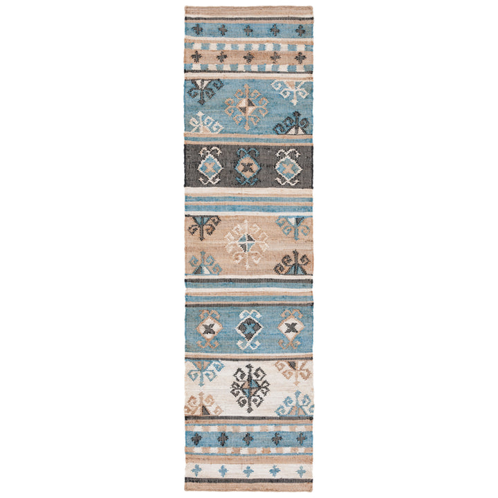 SAFAVIEH Kilim KLM754M Handwoven Blue / Ivory Rug Image 5