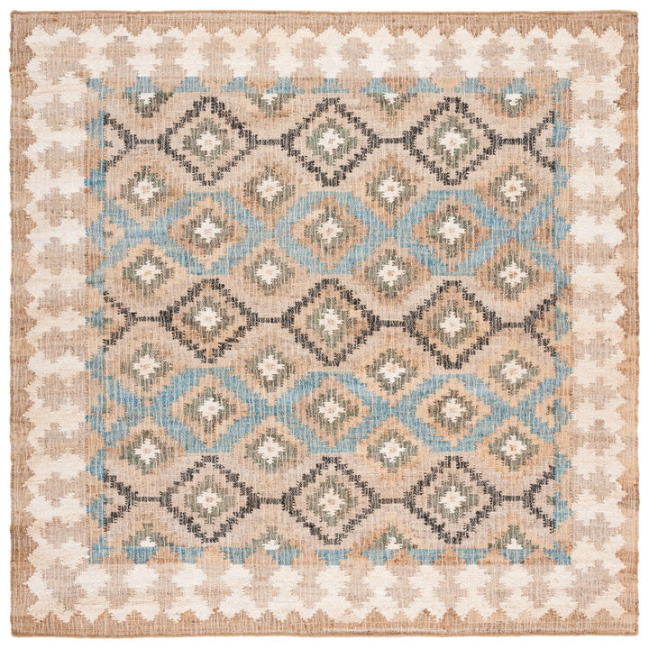 SAFAVIEH Kilim KLM756M Handwoven Blue / Ivory Rug Image 1