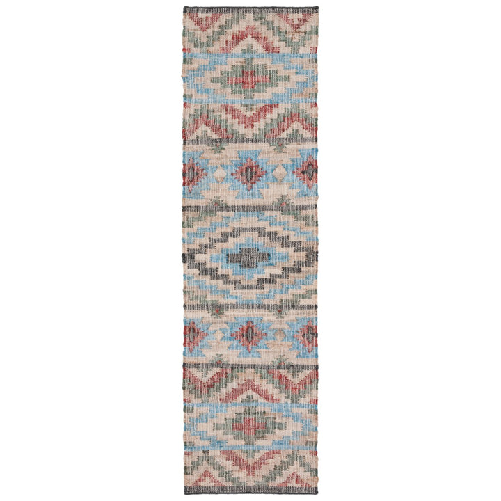 SAFAVIEH Kilim KLM758Q Handwoven Natural / Red Rug Image 4